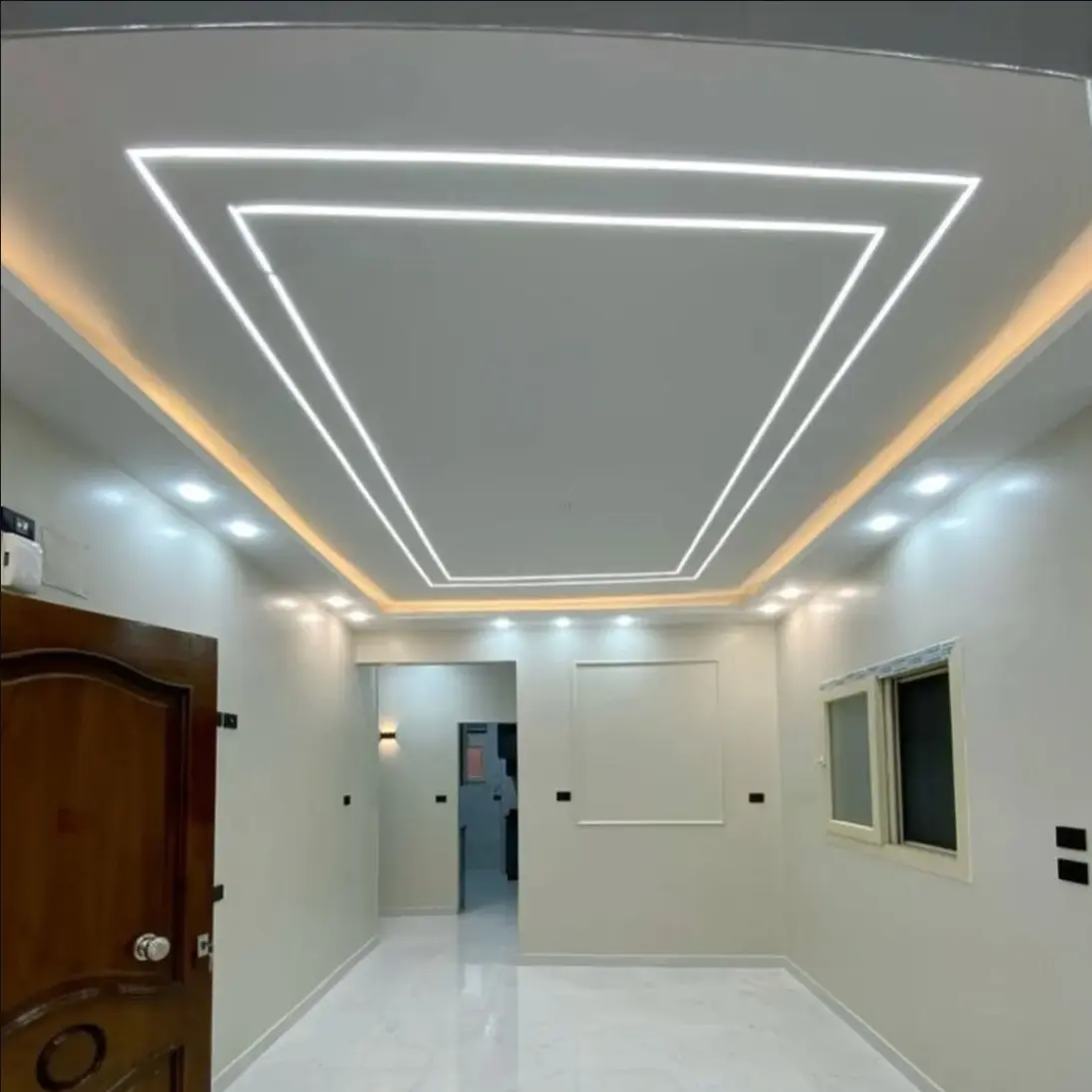 اجرای سقف کاذب مدرن با نورخط