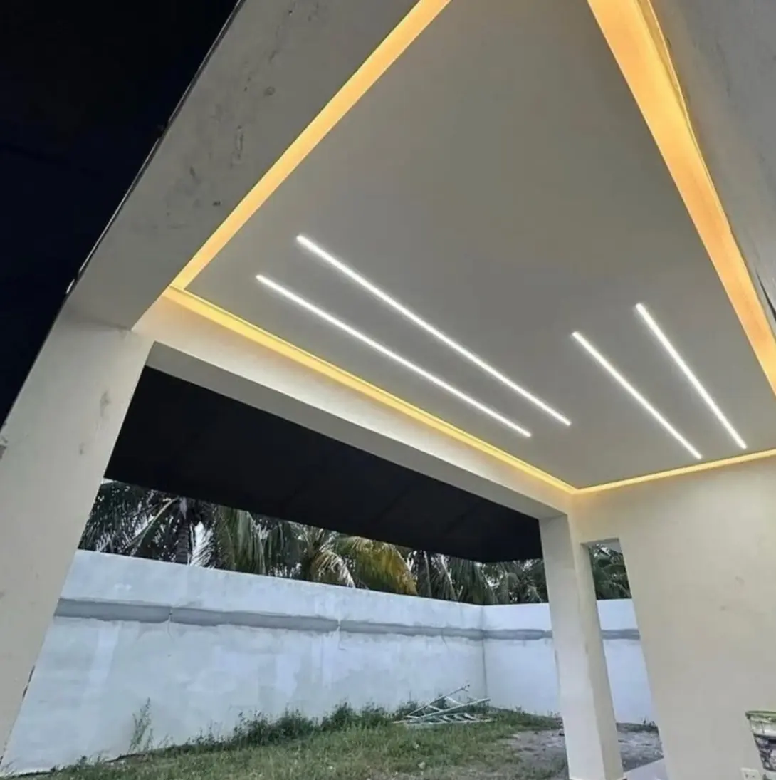 اجرای طرح هندسی نور مخفی کناف