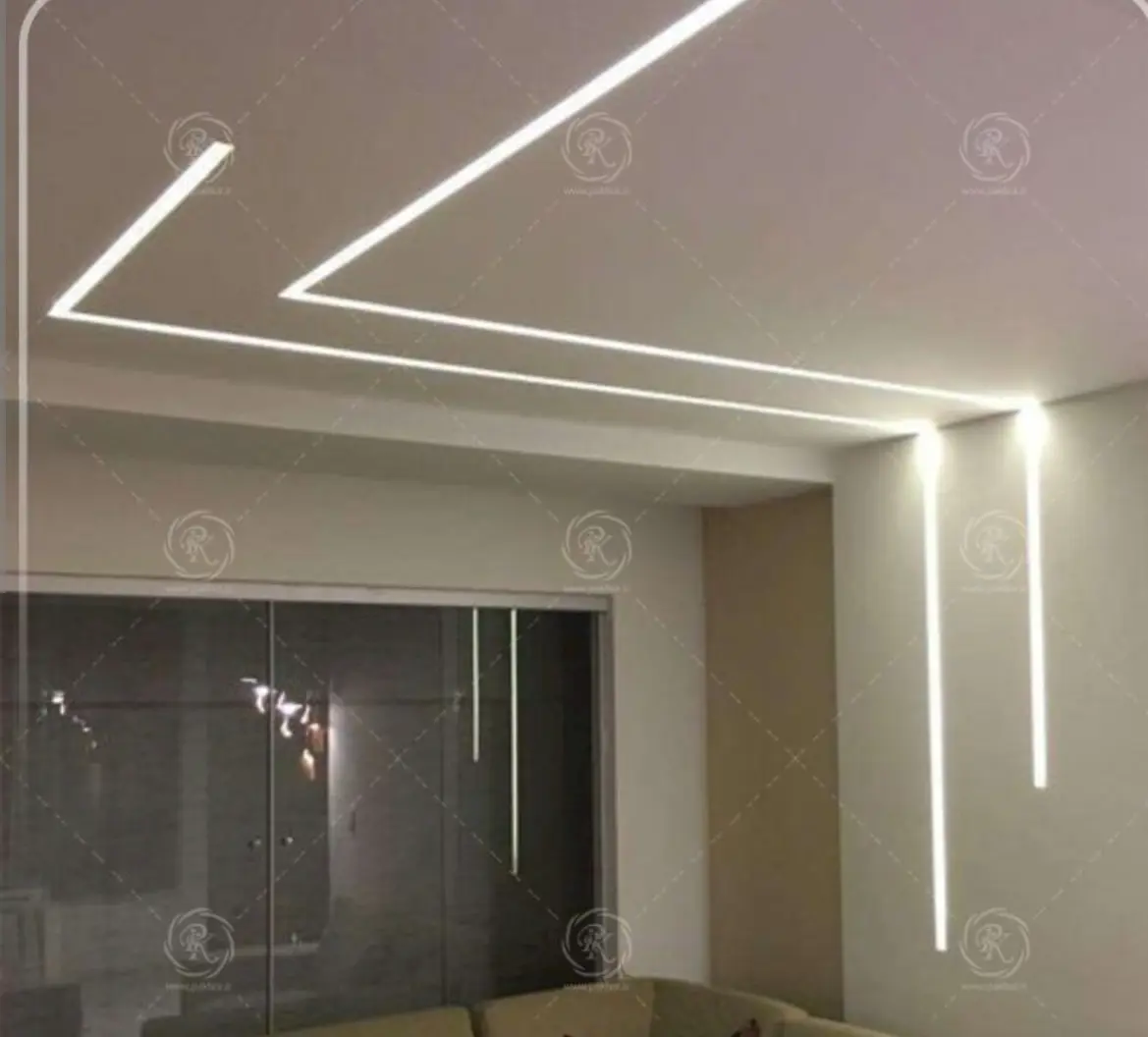 اجرای نورخط کناف در راهرو و دیوار