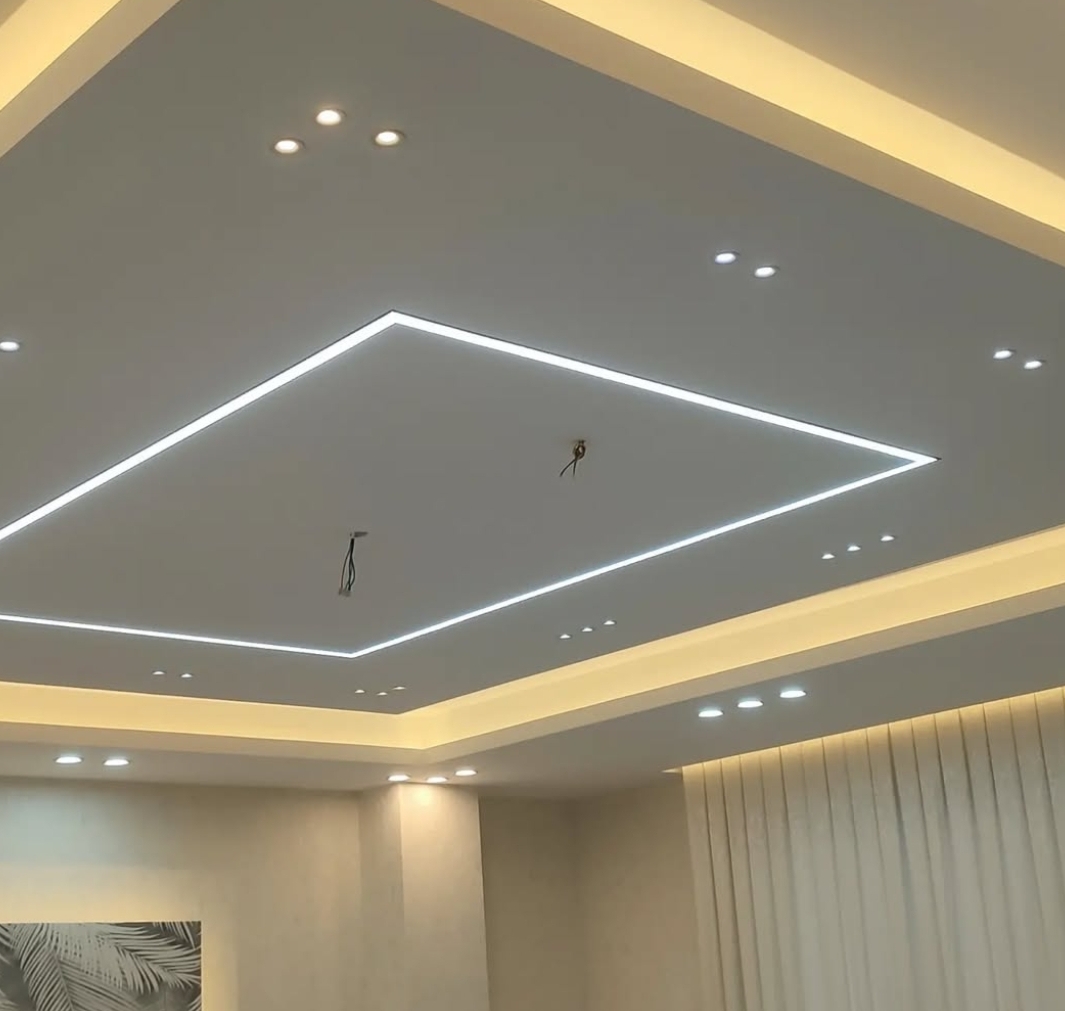 اجرای سقف کاذب راهرو با قاب دوگانه